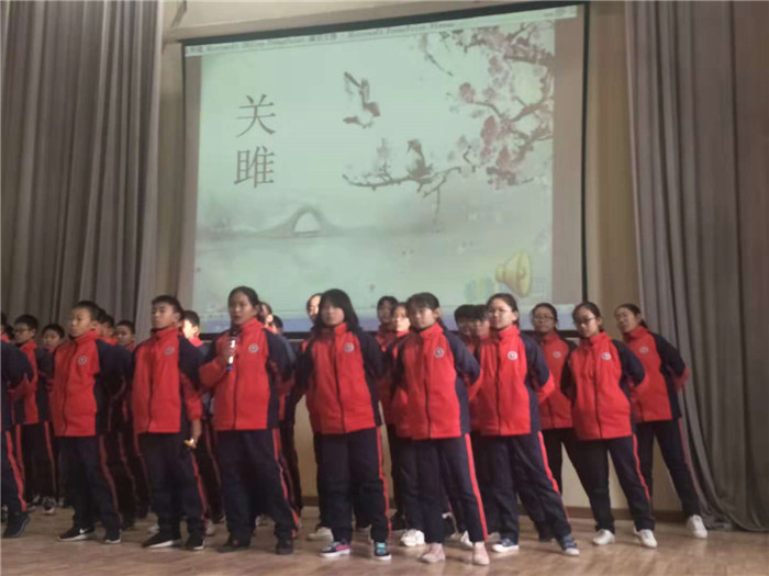 魏桥实验学校小学部诵读国学经典成为校园风景