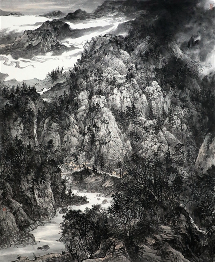 "唤醒绿水青山"喜迎新春佳节周宝全中国画作品展在阳信举行