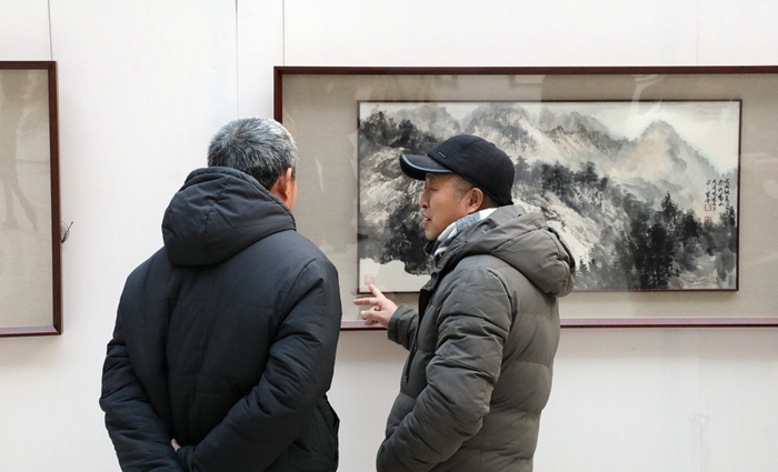 "唤醒绿水青山"喜迎新春佳节周宝全中国画作品展在阳信举行